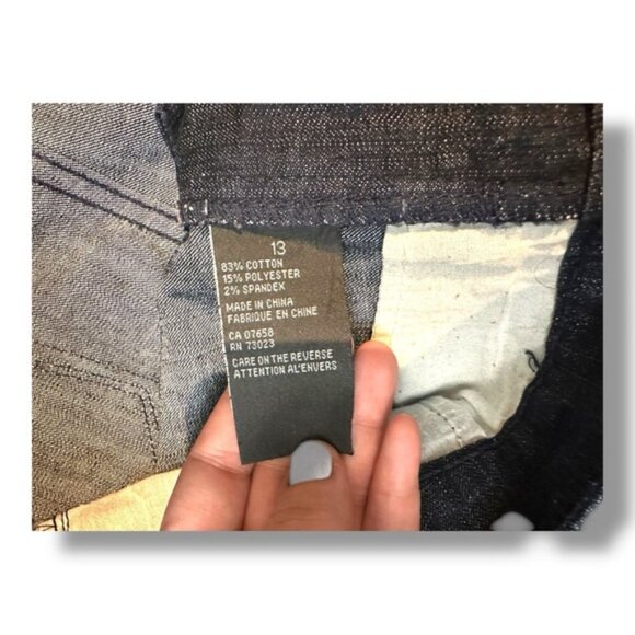 Women’s 12T / Juniors 13T Seductions FD Dark Wash Mid Rise y2k Jeans - Picture 6 of 9